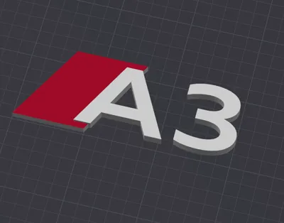 S-Line A3 Badge