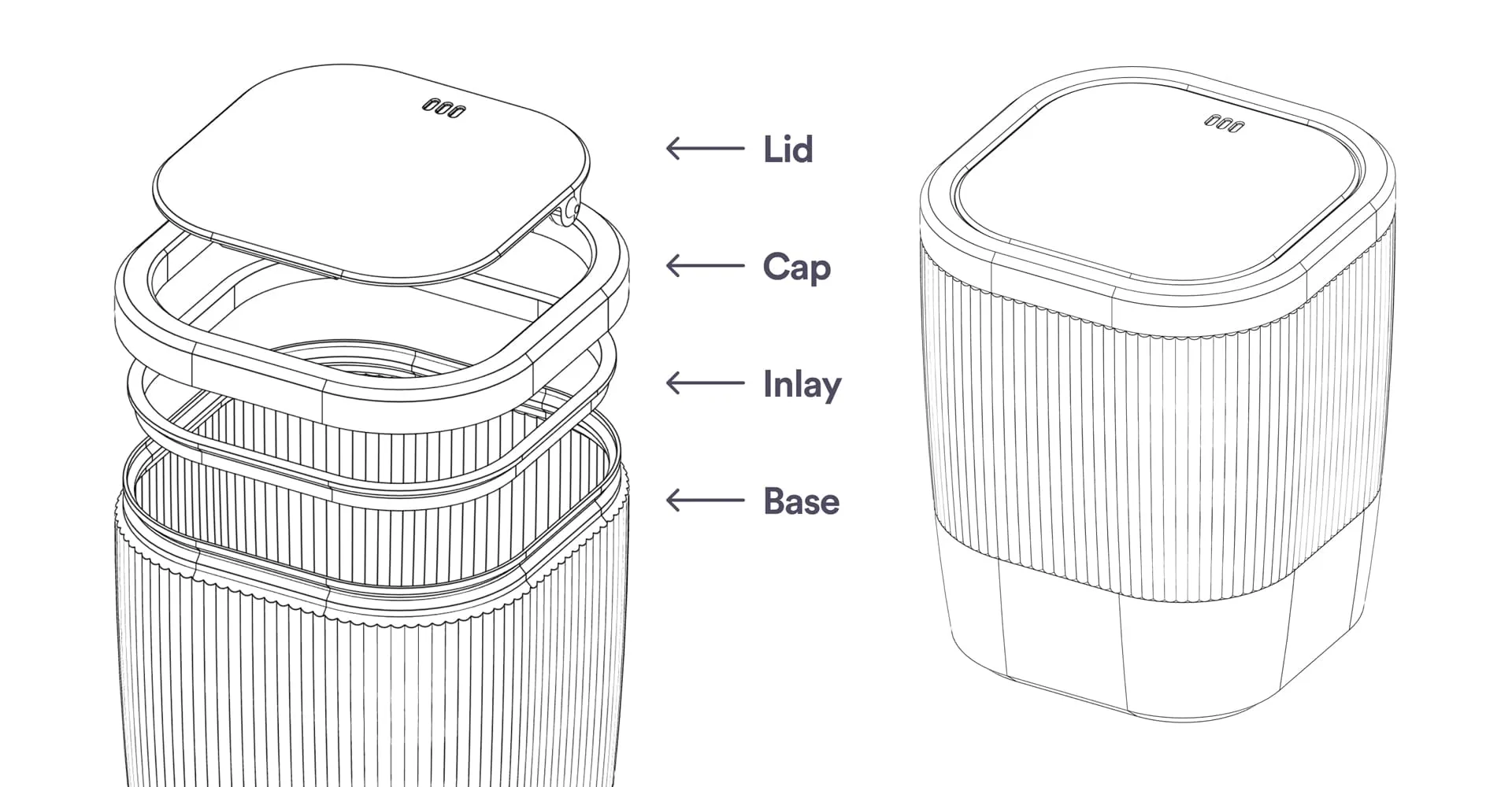 Trash bin parts