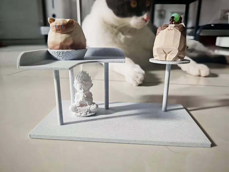 猫爬架模型展示架（不含后面的肥猪）