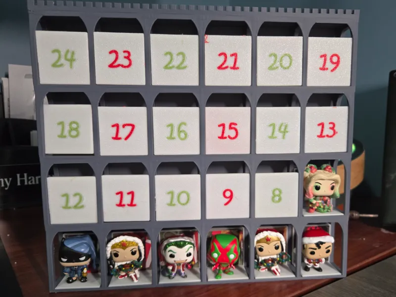 Funko Display with Advent Countdown Doors