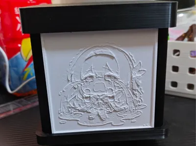 Lithophane Rotating Display Stand