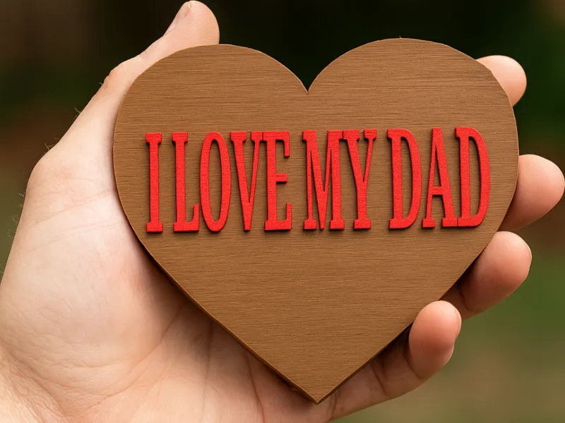 I LOVE MY DAD STATUE