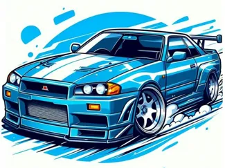 Hueforge Nissan Skyline