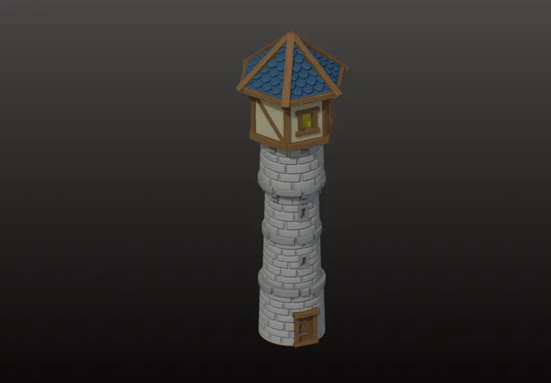 Wizard Tower - Medieval Stone Tower