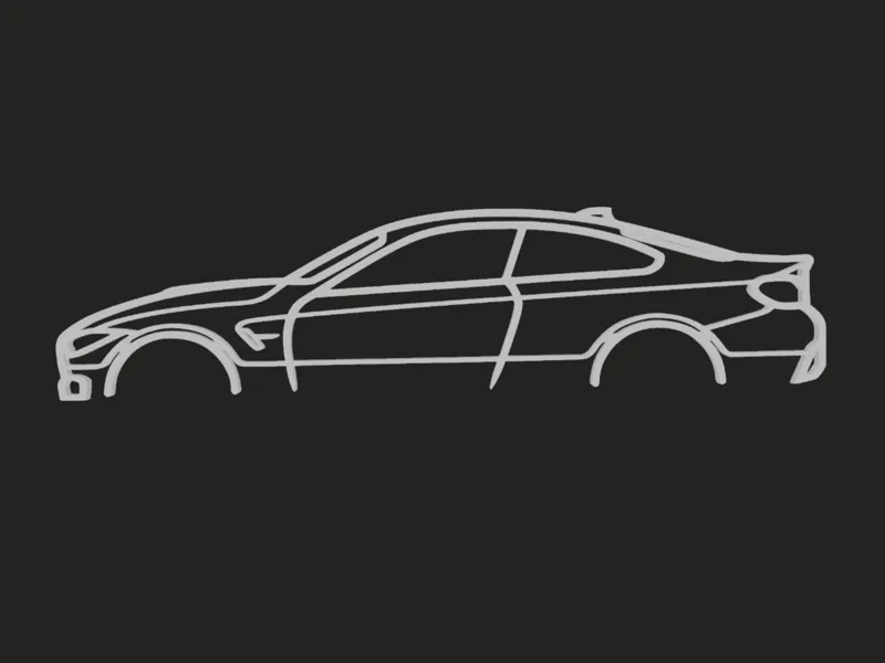 BMW M4 WALL ART