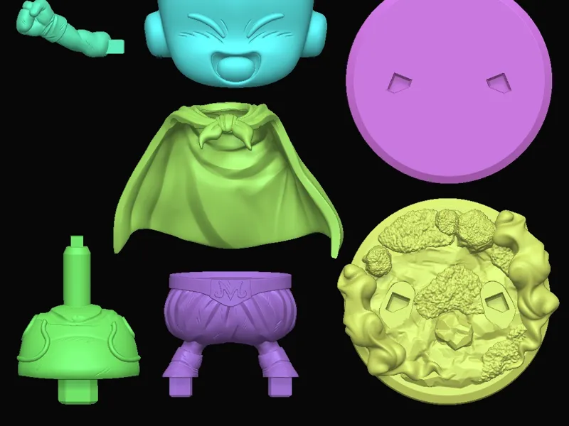 Chibi Land Figures - Majin Buu lilo 