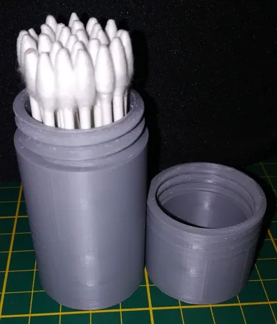 Cotton swab box