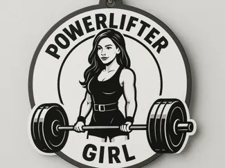 Keychain PowerLifter Girl