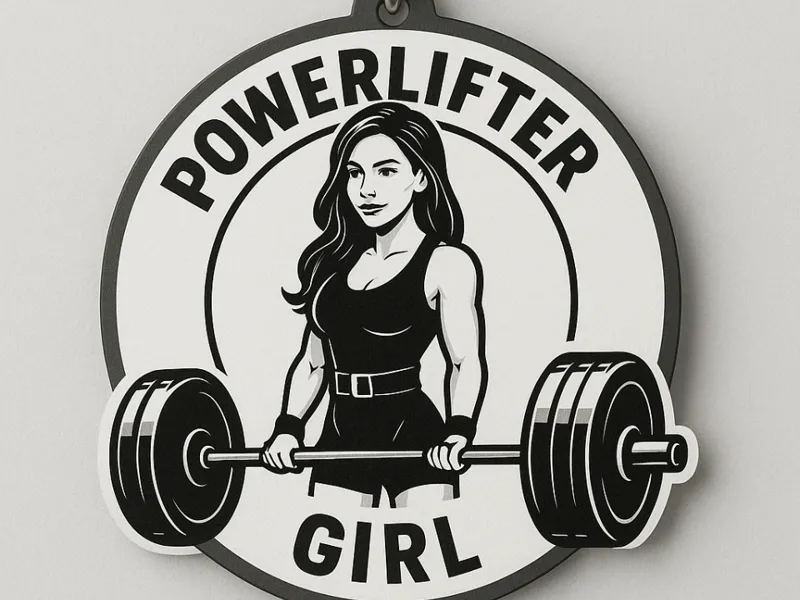 Keychain PowerLifter Girl