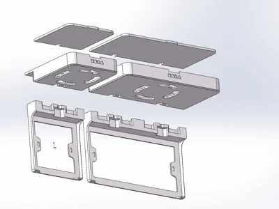 86-box socket switch storage rack extension bracket single or double