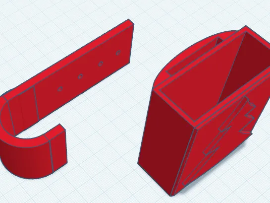 LED battery holder