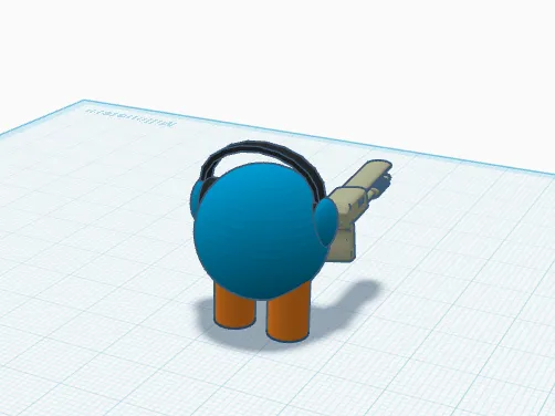 Cute ball with shotgun