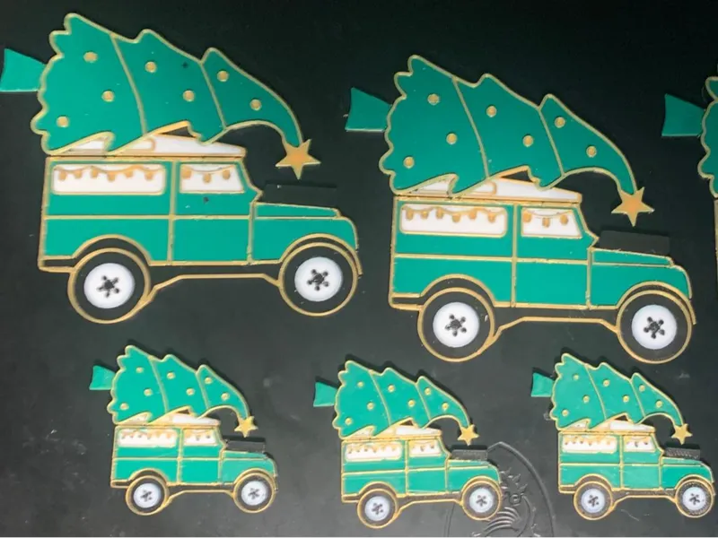 Land Rover 1972, keyring, coaster, tree ornament