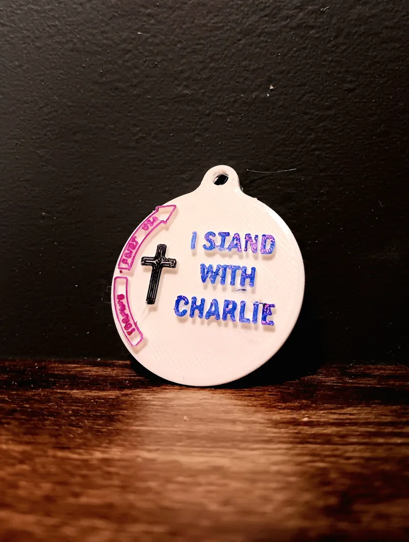 Charlie Kirk Keychain