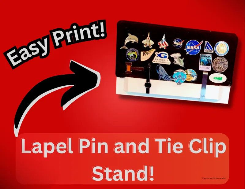 Lapel Pin and Tie Clip Stand