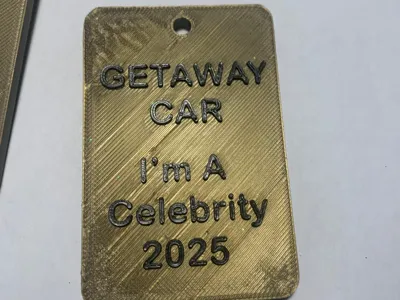 I'm a celebrity 25, Getaway car, Keyring, IAC 2025