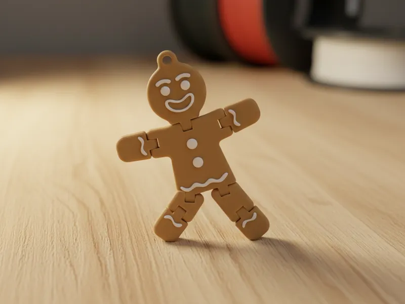 Weihnachts-Fidget Lebkuchen-Figur