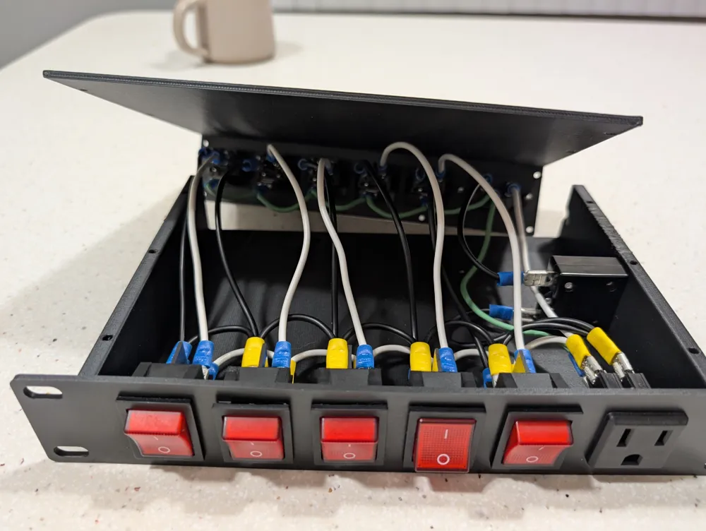 10-Inch Rackmount PDU - Free 3D Print Model - MakerWorld