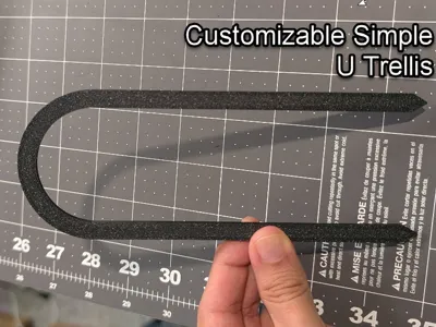 U Shaped Plant Trellis - Customizable/Parametric
