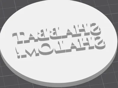 Shabbat Shalom Cookie Cutter
