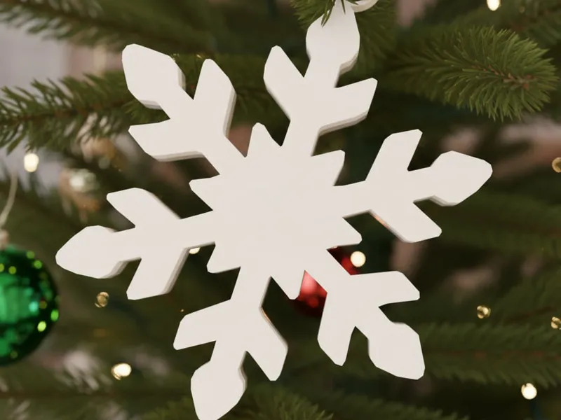 Snow flake bauble