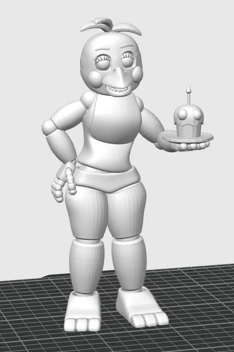 Static Toy Chica – Movie-Style Animatronic Display - Free 3D Print ...