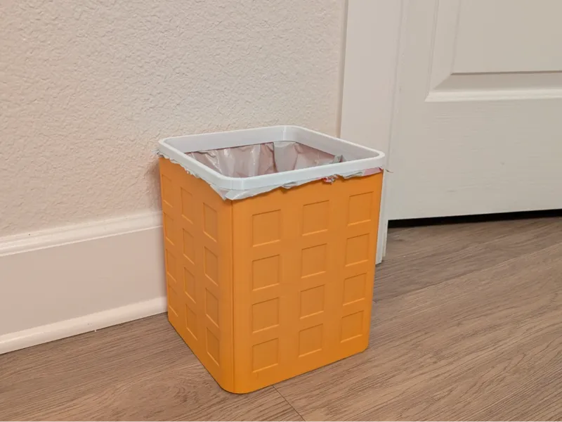 Waffle Trash Can