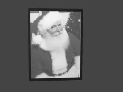 Santa Lithophane