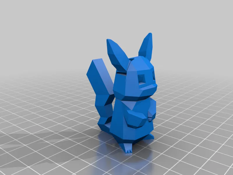 Posable Low-poly Pikachu