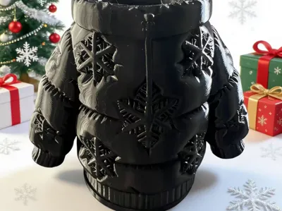 Winter Down Jacket Pen Holder
