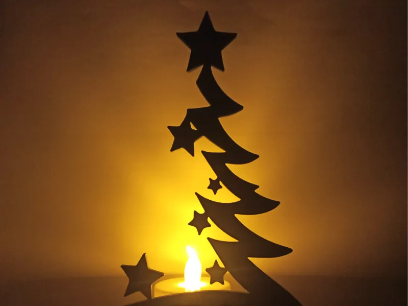 PORTACANDELE NATALIZIO ALBERO DI NATALE