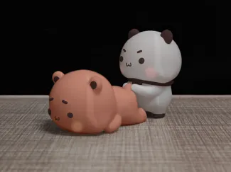 情侣熊系列-揪布布尾巴的一二（Couple Bear-Tug Bubu's tail Yier）