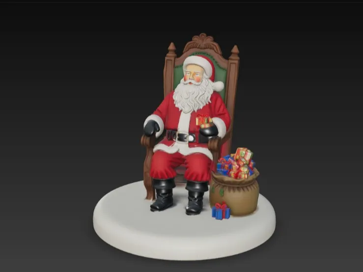 Santa in a chair
