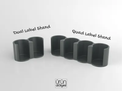Label Holder Stand – Dual & Quad Versions
