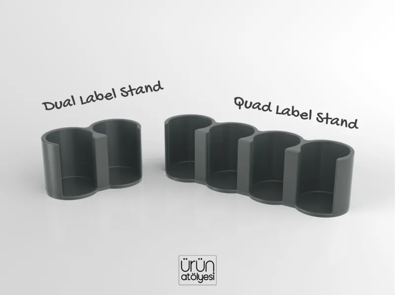 Label Holder Stand – Dual & Quad Versions