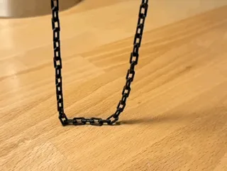 Collier chaîne imprimé d'une pièce