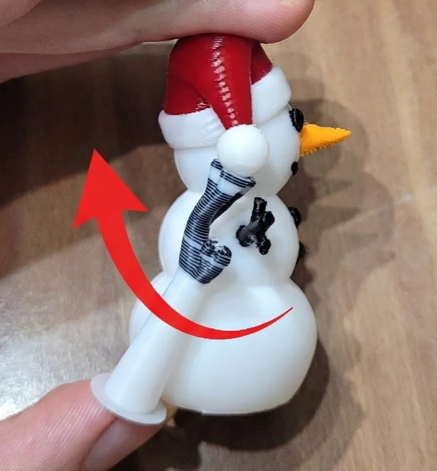 Cute Christmas snowman - Free 3D Print Model - MakerWorld
