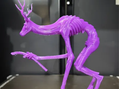 The deer is still