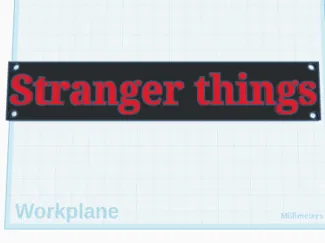 Stranger things wall cover
