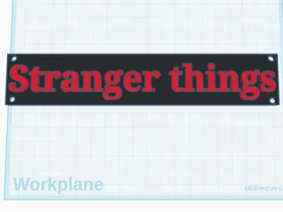 Stranger things wall cover 