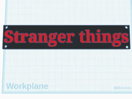 Stranger things wall cover 