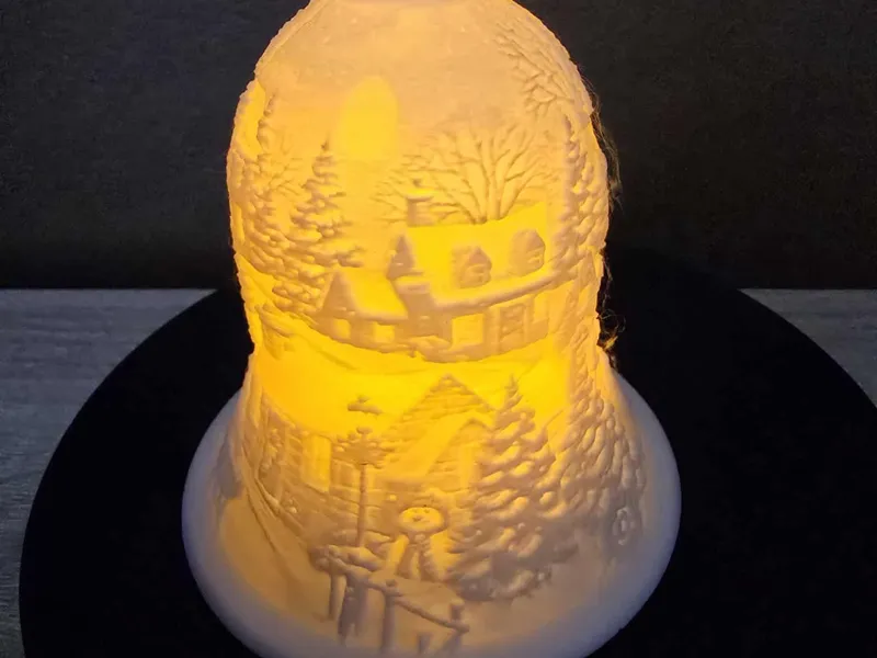 Christmas bell winter village