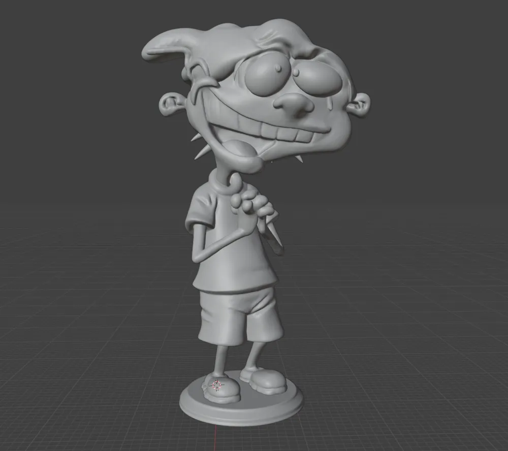 Ed Printed Model Life-Size Ed Edd n Eddy Double D 1600mm Statue - Free 3D Print Model ...