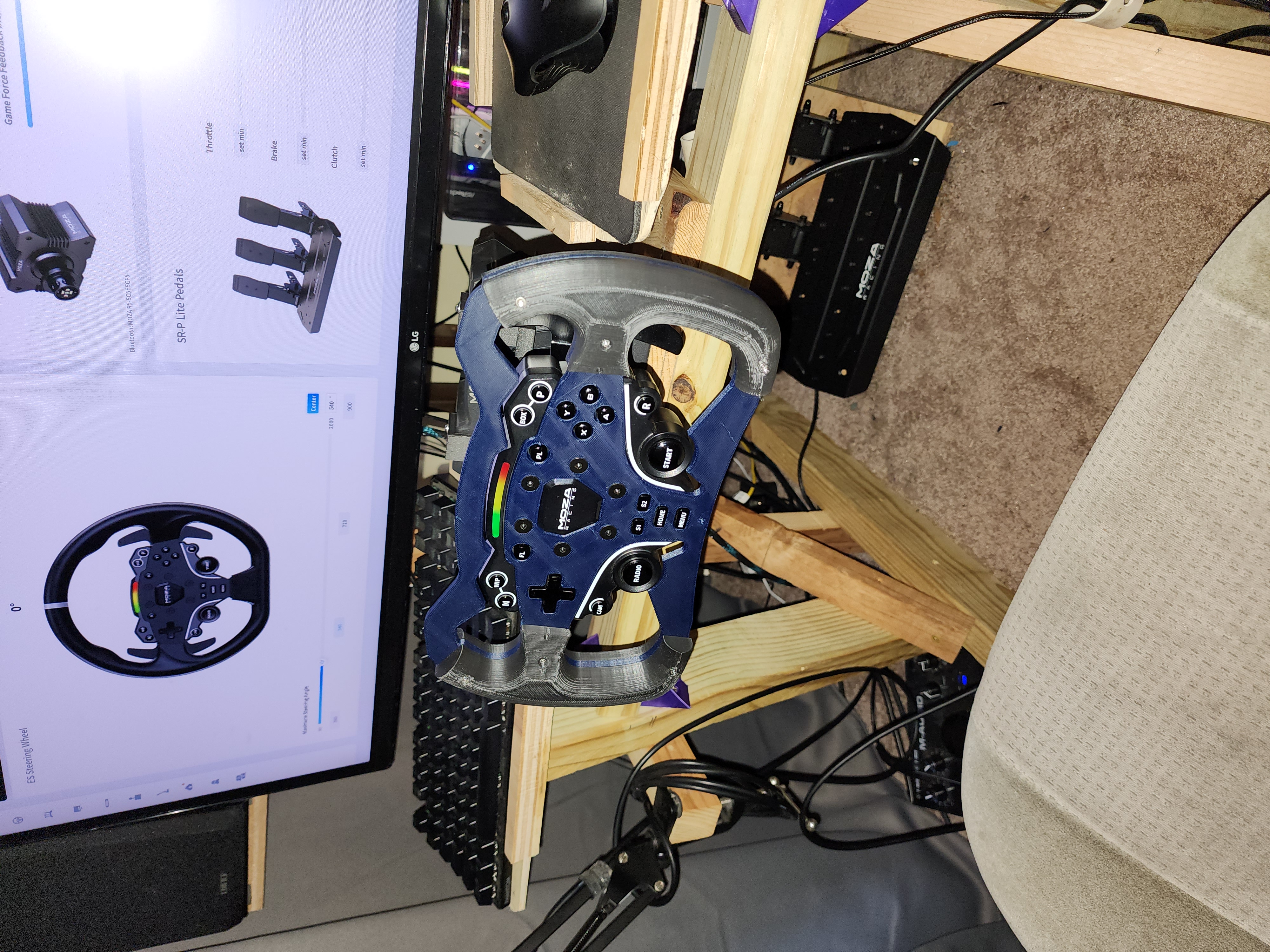 moza es formula type steering wheel