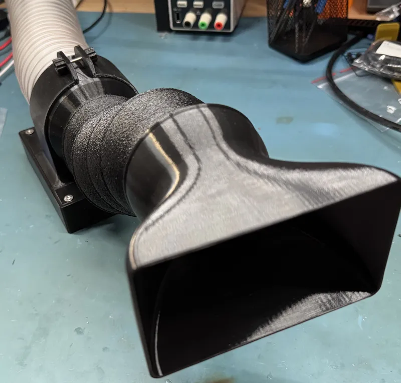 Soldering fume extractor, stand, arm, 75mm hose