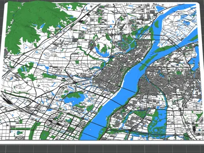 Nanchang City Topographic Map