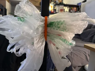 塑料袋收纳装置