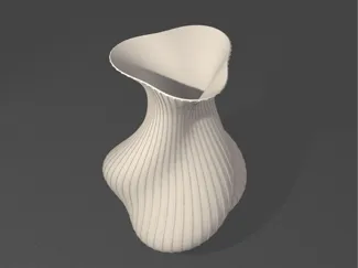 Triangle Sprial Vase 170mm