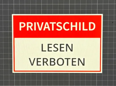 Funny Private Sign