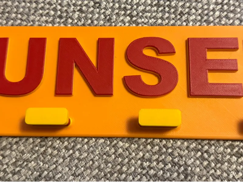 Sunset key holder. Multicoloured.